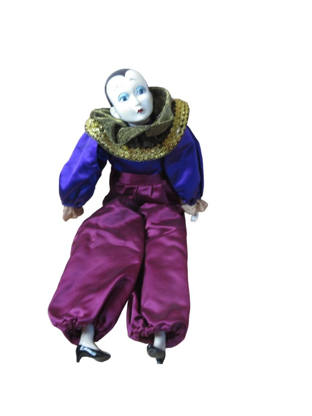 Musical Clown 20" Doll - Hard Plastic Plays Send In The Clowns - Vintage